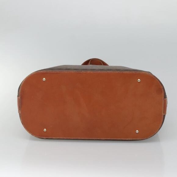 CELINE Macadam Canvas Tote Bag Pvc Leather Brown - Picture 9 of 12